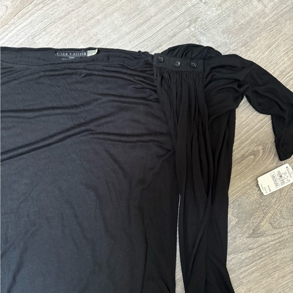 Alice & Olivia Dolman Sleeve Tee with Removable Wrap Scarf SZ M - Picture 4 of 10